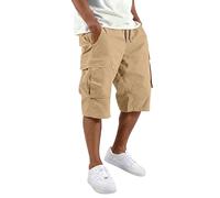 MOKBAY Cargo Bermuda Herren, Camouflage Camo Arbeitshosen Männer Kurz Stretch, Cargo Work -Cargohosen -Shorts Men's Golfhose Leichte Sommerhose Elegant Piratenhose Sommer Long Herren-Cargohosen, XXL
