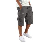 MOKBAY Cargo Herren Shorts, Jeanshose Sweat Kurze Hosen Arbeitshose, Bermuda Trekking Leichte Taschen Mann Wanderhose Cord Sommerhose Arbeitshose Caprihose Baggy Sommerhosen Cargo Bermuda Herren, XL