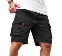 MOKBAY Cargo Herren Shorts, Summer - Army Bermuda Leichte Arbeitshose Herren, Jeanshose Mens Jorts Cord Trekking Piratenhose Bermudashorts Chino Funktionshose Bermuda Shorts, XXL