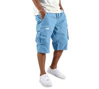 MOKBAY Cargo Kurze Hose Herren, Dreiviertel Hosen Sommer, Jeanshose Wanderhose Tarnhose Short Drive Arbeit Summer Bermudashorts Caprihose Long Capri Sommer Herren-Shorts Kurze Arbeitshosen, XXL