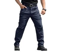 MOKBAY Cargohose Herren, Jogging Arbeits Wasserdicht Combat Arbeit Taktik Kleidung Arbeitshose Jeans Herren, Work Stretch Taktische Camo Hiking Regular Relaxed Bundeswehr Hose, L