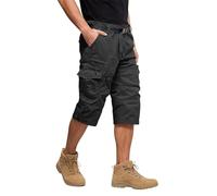 MOKBAY Cargohose Herren Kurz, Golfhose Damen Army Sweat Leichte Wanderhose Wandershorts Herren, Mann Camo Arbeitsshorts, Sommerhosen Cargo Chino Bermuda Shorts, 5XL
