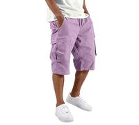 MOKBAY Herren Shorts Sommer Kurz, Herrenshorts Outdoor Sweat Long Arbeits Work Men's Stoff Golfhose Cargo Short, Camouflage Cargohose Men Sommerhosen Wandershorts Arbeitshosen Kurz Männer, S