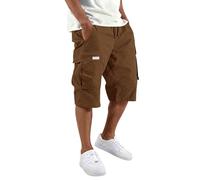 MOKBAY Kurze Arbeitshosen, Arbeitsshorts Cargo Hosen Herren, Jorts Bermudas Reissverschluss Men's Activewear Outfit Mens Wandershorts Sport Tarnhose Sweat MTB Baumwollhose MTB Hose Herren Kurz, XL