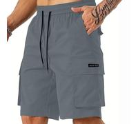 MOKBAY Leichte Arbeitshose Herren, Outdoorhose Arbeitshose Cargohose Kurz, Sweat Men Cargohose Baumwoll Stretch Men's MTB Outfit Herrenhose Wanderhose Bermudas Wander Männer Kurze Hosen Sommer, XL