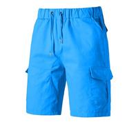MOKBAY MTB Hose Herren Kurz, Camouflage Cargo Shorts, Knielange Golfhose Herrenhose Work Summer Cargo Bermuda, Große Größen Sporthose Herrenshorts Taschen Baumwoll Sommer Arbeitshose Herren, L