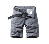 MOKBAY Trekkinghose Herren Kurz, Bermudashorts Outfit Golfhose Arbeitshosen, Herrenhose -Shorts Cargo Hose Kurz, Baumwollhose Men Summer Drive Seitentaschen Army Jeans Bermuda Herren, 3XL