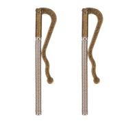 MOKKHNB 2 Stück Geldklammern aus Legierung mit Federclip Verschleißfest und Leicht Schlanker Geldscheinklammer für Herren zum Sicheren Halten von Banknoten und Karten