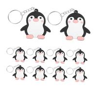 MOKKHNB 24 Stücke Pinguin Schlüsselring Tier Keychain Anhänger Rucksack Hängende Dekoration Pinguin Themed Party Zubehör Tier Keychain Ornament