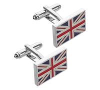 MOKKHNB Manschettenknöpfe Herren Uk Flagge Klassische Mode Manschettenknöpfe für Anzug Zeitloses Design Einfache Handhabung Vielseitiges Accessoire für Business und Freizeit