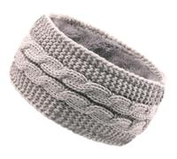 MOKKHNB Winterstirnband Damen Ohrenwärmer Fleece Gefüttert Strick Stirnband Elastisch Warmes Haarband für Kaltes Wetter