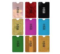 Molain Farbenfroher RFID-Kartenhalter, 9 Stück, RFID-blockierende Hüllen, Kreditkartenhüllen, Set, RFID-Ausweisschutz für Damen und Herren, Mehrfarbig, 3.6 x 2.5 inch/9.1 x 6.3 cm