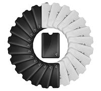 Molain RFID-blockierende Hüllen, 24 Stück Ausweis-Kreditkartenhüllen Set Kartenschutz RFID-Kartenhalter für Damen Herren, schwarz, weiß, 3.6 x 2.5 inch/9.1 x 6.3 cm