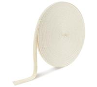 Molain Schrägband Baumwollband, 50m Baumwoll Schrägband, Nahtband Baumwolle Breites Baumwolle Gefalzt Gurtband Webbing mit Fischgrätenstich für DIY Handwerk Schrägband für Näharbeiten (Breite 10mm)