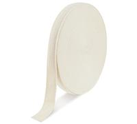 Molain Schrägband Baumwollband, 50m Baumwoll Schrägband, Nahtband Baumwolle Breites Baumwolle Gefalzt Gurtband Webbing mit Fischgrätenstich für DIY Handwerk Schrägband für Näharbeiten (Breite 20mm)