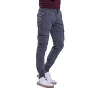 MOLECULE Herren Unisex Cargo Jogger Hose 2155 Cotton Blend Slim FIT (as3, Waist, Numeric_34, Regular, Regular, Grau, L)