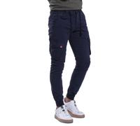 MOLECULE Herren Unisex Cargo Jogger Hose 2155 Cotton Blend Slim FIT (as3, Waist, Numeric_36, Regular, Regular, Navy Blau, XL)