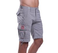 MOLECULE Herren Unisex Cargo Short 62009 Canvas Outdoor Slim Fit (as3, Waist, Numeric_41, Regular, Regular, Grau, XL)