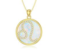 Molioaki Sternzeichen Kette Silber 925 Zwölf Sternzeichen Halskette mit Anhänger 45+5 CM Länge Kette Damen mit Zirkonia Silberkette Geschenke für Frauen Valentinstag Geburtstags Muttertag-SZ