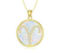 Molioaki Sternzeichen Kette Silber 925 Zwölf Sternzeichen Halskette mit Anhänger 45+5 CM Länge Kette Damen mit Zirkonia Silberkette Geschenke für Frauen Valentinstag Geburtstags Muttertag-BY