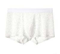 Moliuoly Men Ice Silk Boxer Shorts L-3XL Seamless Lace | Ice silk fabric, seamless lace design, breathable comfort, sizes L to 3XL, mid waist fit