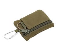 Molle Mini Pouch Tactical Compact EDC Utility Pouch wasserdichter Nylon Schlüsselbundhalter mit Karabiner für Schlüsselwechsel und ID Karte, 10,5 x 8 x 1,5 cm (Grün)