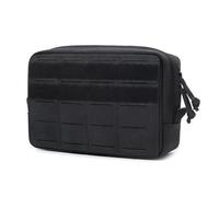 Molle Tactical Pouch Hüfttasche Kompakte Utility-Taschen Hüftgürteltasche Medizinische Taschen Telefonhülle Jagdzubehör (Black)