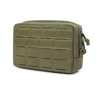 Molle Tactical Pouch Hüfttasche Kompakte Utility-Taschen Hüftgürteltasche Medizinische Taschen Telefonhülle Jagdzubehör (Green)