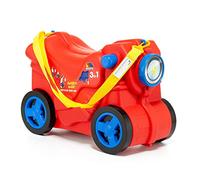 MOLTO | Kinderkoffer Molto Moto Rot | Kinderreisekoffer, Kinderhandgepäck, Kinderhandgepäck, Lernspielzeug für Kinder, Für Kinder ab 36 Monaten