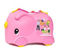 MOLTO | Kinderkoffer Molto Smiler Pink | Kinderreisekoffer, Kinderhandgepäck, Kinderhandgepäck, Lernspielzeug für Kinder, Für Kinder ab 36 Monaten