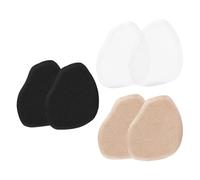 MOLUCKFU 3 Paare Gel Vorfußpolster für High Heels Damen Einlegesohlen mit Rutschfestem Dämpfungskissen Atmungsaktive Fußkissen zur Schmerzlinderung und Komfort in Pumps Transparent Schwarz