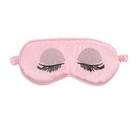 MOLUCKFU Augenmaske mit Verdunkelung aus Kunstseide für Damen Schlafmaske mit Wimpern-design Augenbinde für Erholsamen Schlaf Reisen Flugzeug Rutschfester Gummizug