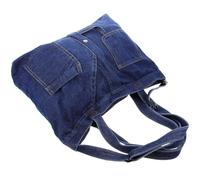 MOLUCKFU Jeanshandtasche Damen Geräumige Canvas Schultertasche im Vintage Stil mit Großem Fassungsvermögen für Outdoor und Shopping