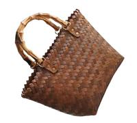 MOLUCKFU Korbtaschen Damen aus Gewebtem Stroh mit Großer Kapazität und Leichten Griffen Modische Umhängetasche für Viele Gelegenheiten und Elegantes Sommer Design