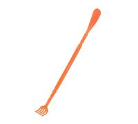 MOLUCKFU Massage Kratzhand und Schuhanzieher aus Abs mit Vielseitiger Funktion Ergonomisch und Praktisch für Rückenmassage und Einfaches Anziehen von Schuhen in Orange