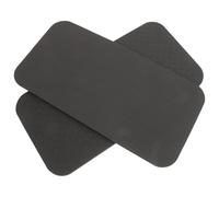 MOLUCKFU Schalldiffusor und rutschfeste Nähmaschinenmatte, 2er Pack Fußpedalunterlagen aus TPE für Gym und Arbeitszimmer, 13.4X6.7 Zoll Schwarz