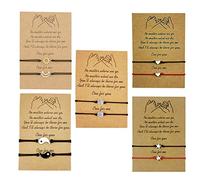 Molyorch 10 Stück Pinky Promise Armband, Liebes Freundschafts- und Langstrecken Armband, für Beste Freundin, Paar, Gewebter Schmuck