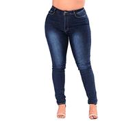Mom Jeans Damen High Waist Skinny Jeans Stretch-Jeans GroßE GrößEn Jeanshose Sexy Freizeithose FüR Frauen HüFtjeans Slim Fit Bleistifthose-RöHrenjeans Boyfriend Jeans Denim-Hosen