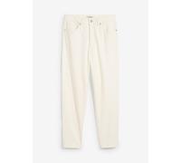 Mom-Jeans BONPRIX, Damen, Gr. 46, N-Gr, wollweiß (länge: regulär), Obermaterial: 98% Baumwolle, 2% Elasthan, loose fit, Jeans, Loose Fit, Stretch-Anteil, 5-Pocket-Design (86214351-46) wollweiß (länge: