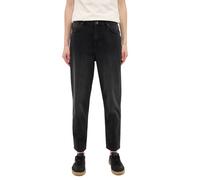 Mom-Jeans MUSTANG "Damen Style Charlotte Tapered", Damen, Gr. 29, Länge 32, 840 schwarz, 99% Baumwolle, 1% Elasthan, unifarben, bequem, Jeans (75025231-29) 840 schwarz