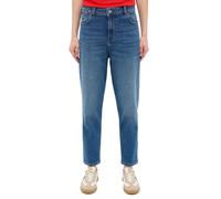 Mom-Jeans MUSTANG "Damen Style Charlotte Tapered", Damen, Gr. 29, Länge 32, blau (681 mittelblau), Denim/Jeans, 99% Baumwolle, 1% Elasthan, unifarben, bequem, Jeans Mom-Jeans (16711511-29)