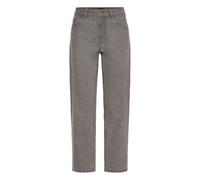 Mom-Jeans OXMO "Mom-Jeans OXHelle", Damen, Gr. 27, N-Gr, grau (mid grau denim), Obermaterial: 68% Baumwolle CO. 27% Polyester PES. 3% Viskose CV. 2% Elasthan EL., Jeans (71847034-27) mid grau denim