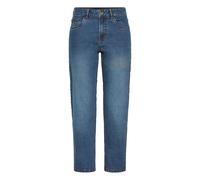 Mom-Jeans OXMO "Mom-Jeans OXHELLE MOM JEANS", Damen, Gr. 27, N-Gr, blau (dunkelblau denim), Obermaterial: 68% Baumwolle CO. 27% Polyester PES. 3% Viskose CV. 2% Elasthan EL., Jeans (45434235-27) dunke