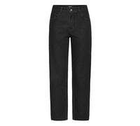 Mom-Jeans OXMO "Mom-Jeans OXHELLE MOM JEANS", Damen, Gr. 31, N-Gr, schwarz (schwarz denim), Obermaterial: 68% Baumwolle CO. 27% Polyester PES. 3% Viskose CV. 2% Elasthan EL., Jeans (76146415-31) schwa