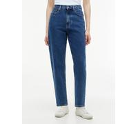 Mom-Jeans TOMMY JEANS "MOM JEAN UH TPR RW", Damen, Gr. 29, Länge 28, denim medium, Denim/Jeans, Obermaterial: 99% Baumwolle, 1% Elasthan, gerade, unten schmal lang, Jeans, Ultra High Waist, Tapered Fi