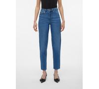 VERO MODA Damen VMTESSA HR MOM Jeans RA380 GA Hose, Medium Blue Denim, 30W x 32L