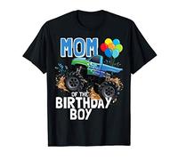 Mom Of The Birthday Boy Monster Truck Kids Birthday Party T-Shirt