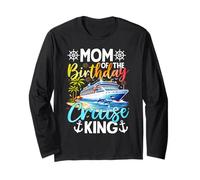 Mom of The Birthday Cruise King Delphin Ship Birthday Trip Langarmshirt