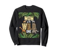 MOM of The WILD ONE Safari Dschungel Geburtstag Sweatshirt