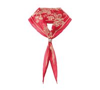 MOMENT IN MAY - Elegantes Halstuch mit floralem Allover-Muster rot - Gr. - OS